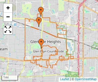 Area schools map